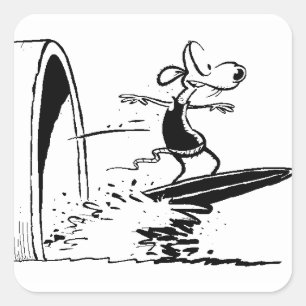 Sumpfschlamm Surfsticker Quadratischer Aufkleber