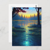 Sumpfwald in Mesmerizing Wilderness Postkarte (Vorne/Hinten)