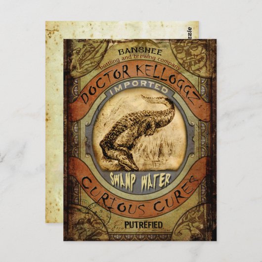 Sumpfwasser Postkarte (Vorne/Hinten)