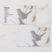 Sumpfzaunkönig Visitenkarte (Vorne/Hinten)
