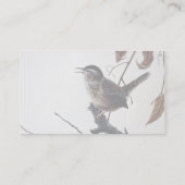 Sumpfzaunkönig Visitenkarte (Rückseite)