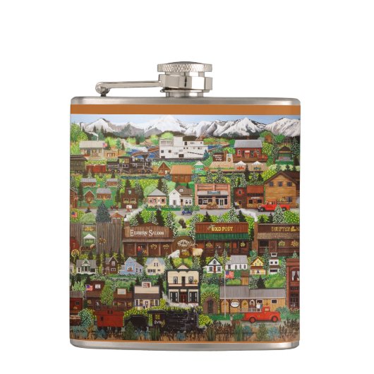 Sumpter Oregon Flask Flachmann (Vorderseite)