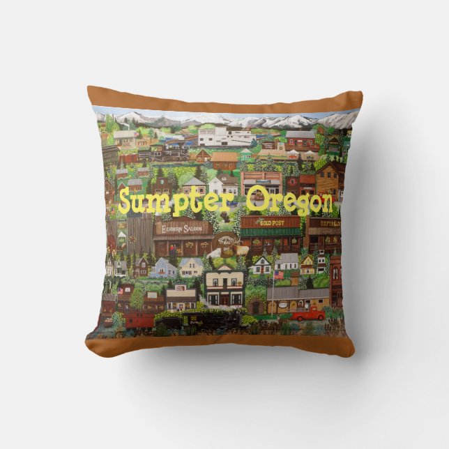Sumpter, Oregon Pillow Kissen (Vorderseite)