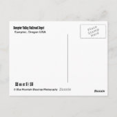 Sumpters Red Depot Postkarte (Rückseite)