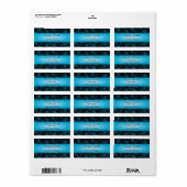 Sumptuous Paisley Address Labels Adressaufkleber (Vorne)