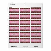 Sumptuous Paisley Address Labels Adressaufkleber (Vorne)