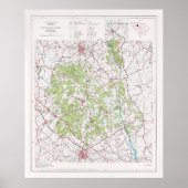 Sumter National Forest Map (1975) Poster (Vorne)