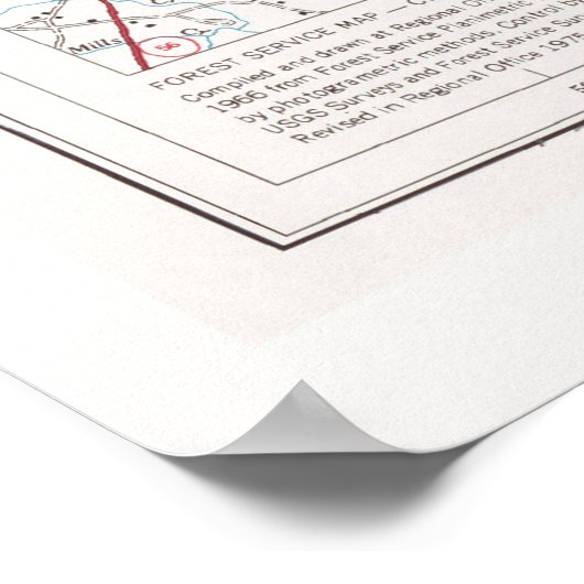 Sumter National Forest Map (1975) Poster (Ecke)