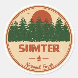 Sumter National Forest Runder Aufkleber