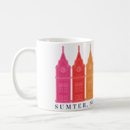 Sumter, sc Regenbogen-Tasse Kaffeetasse (Links)