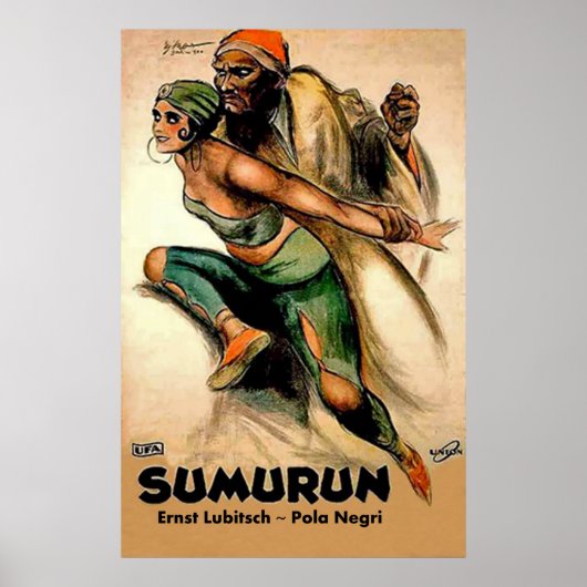 SUMURUN~Ernst Lubitsch ~ Pola Negri ~ Deutschland Poster (Vorne)
