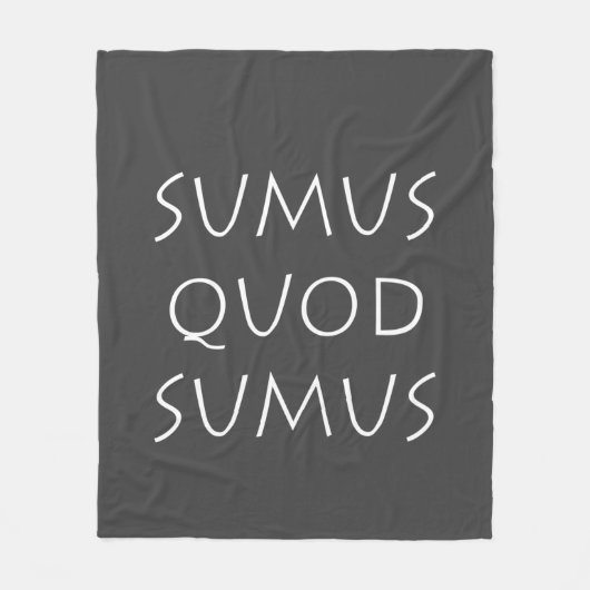 Sumus quod sumus fleecedecke (Vorderseite)