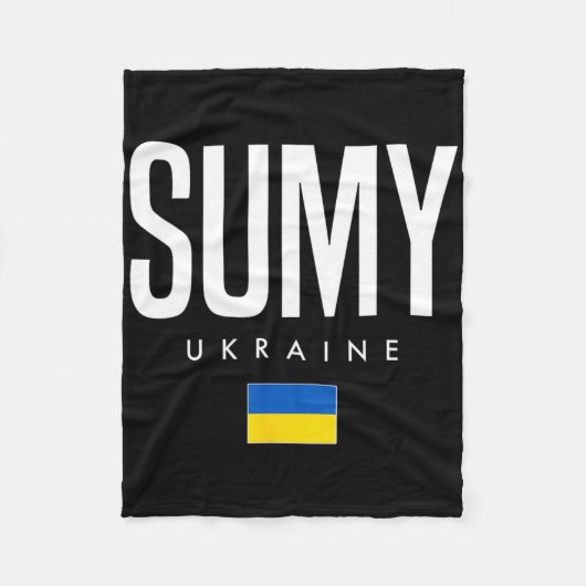 Sumy Ukraine Fleecedecke (Vorderseite)