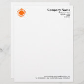 Sun 01 - Orange Briefkopf (Vorne/Hinten)