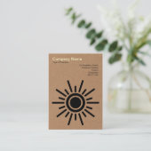 Sun 02 - Pappe Visitenkarte (Stehend Vorderseite)