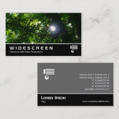 Sun 07 mit großem Bildschirm in den theTrees Visitenkarte (Vorne/Hinten)