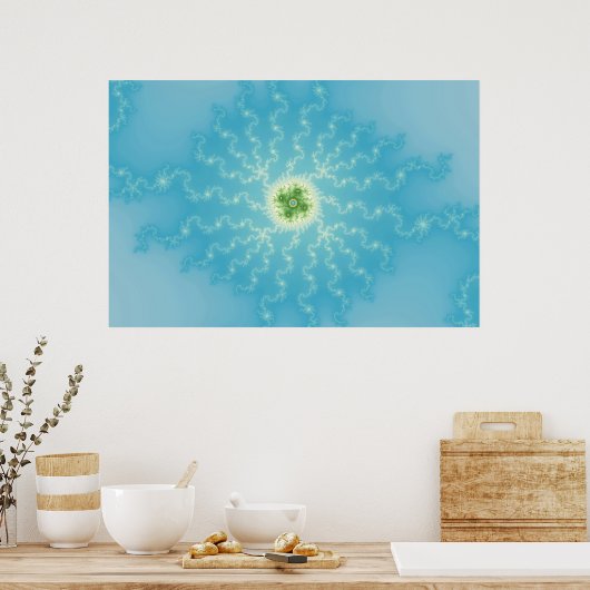 Sun 1 - Fraktal Poster (Küche)