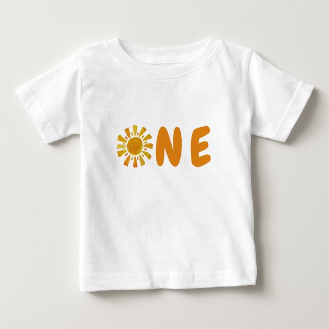 Sun 1. Geburtstag Baby T-shirt (Vorderseite)