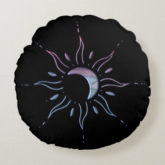 Sun 1 rundes kissen (Vorderseite)