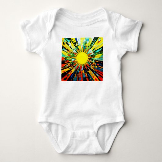 Sun Abstrakt 910 Baby Strampler (Vorderseite)
