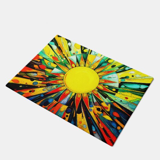 Sun Abstrakt 910 Fußmatte (Schrägansicht)