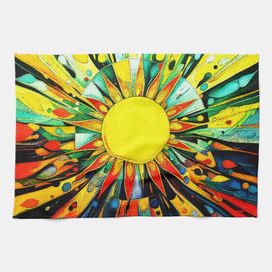Sun Abstrakt 910 Geschirrtuch (Horizontal)