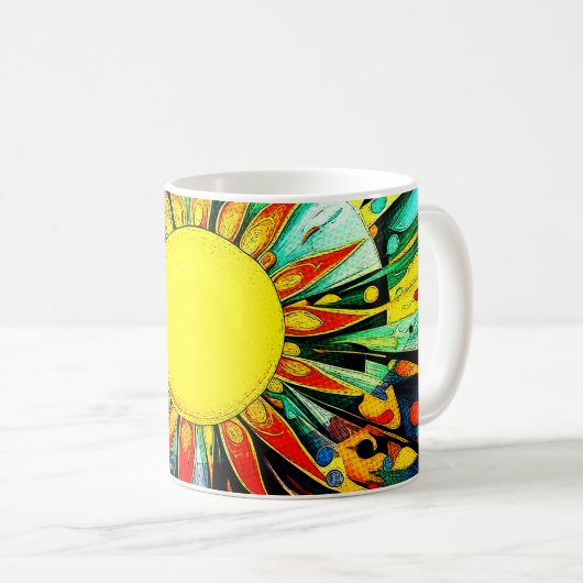 Sun Abstrakt 910 Kaffeetasse (VorderseiteRechts)