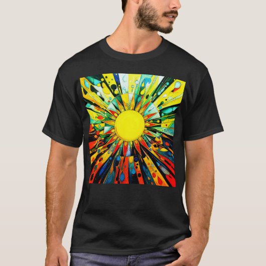 Sun Abstrakt 910 T-Shirt (Vorderseite)