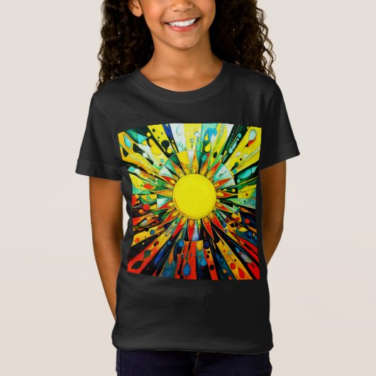 Sun Abstrakt 910 T-Shirt (Vorderseite)
