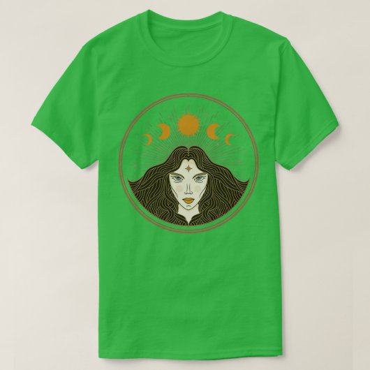 Sun amp Moon Magische Kunst T-Shirt (Design vorne)