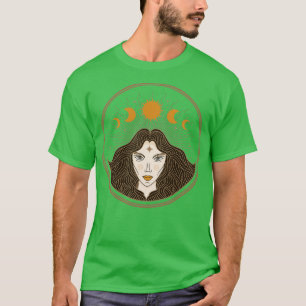 Sun amp Moon Magische Kunst T-Shirt