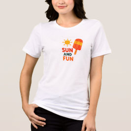 Sun and Fun – Bright Summer Vibes Sticker Tri-Blend Shirt