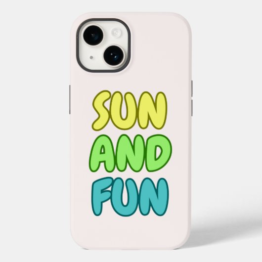 Sun And Fun Tough iPhone-Hülle Case-Mate iPhone Hülle (Rückseite)
