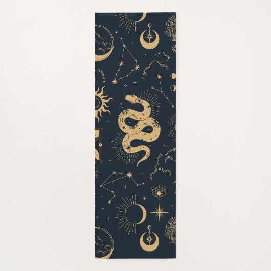 Sun and Moon -Astronomy Witch Yogamatte (Rückseite)