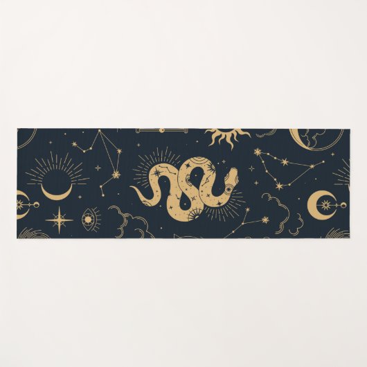 Sun and Moon -Astronomy Witch Yogamatte (Vorderseite (Horizontal))