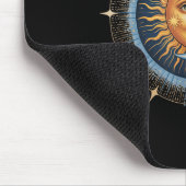 Sun and Moon Celestial Boho Mystical Hipe 90s Mousepad (Ecke)