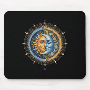 Sun and Moon Celestial Boho Mystical Hipe 90s Mousepad