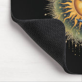 Sun and Moon Celestial Boho Mystische Hippie 90er Mousepad (Ecke)