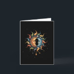 Sun and Moon Celestial Boho Mystische Hippie 90s _ Karte<br><div class="desc">Sun and Moon Celestial Boho Mystische Hippie 90s _2</div>