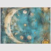 Sun and Moon Celestial Motif Seidenpapier (Vorderseite)