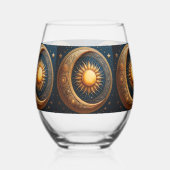 Sun and Moon Celestial Weinglas Ohne Stiel (Links)