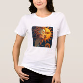 Sun and Moon Face T-Shirt – Celestial Art Tee for  (Vorderseite)