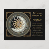 Sun and Moon Pagan Wheel 2012 Kalender Postkarte (Vorderseite)