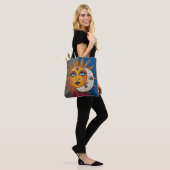 Sun and Moon Tote Bag with Vibrant Hand-drawn Art Tasche (Am Model)