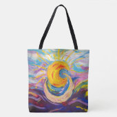 "Sun and Moon" Tote Tasche (groß) (Vorderseite)