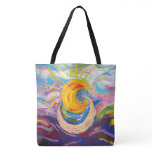 "Sun and Moon" Tote Tasche (groß)