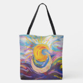 "Sun and Moon" Tote Tasche (groß) (Rückseite)