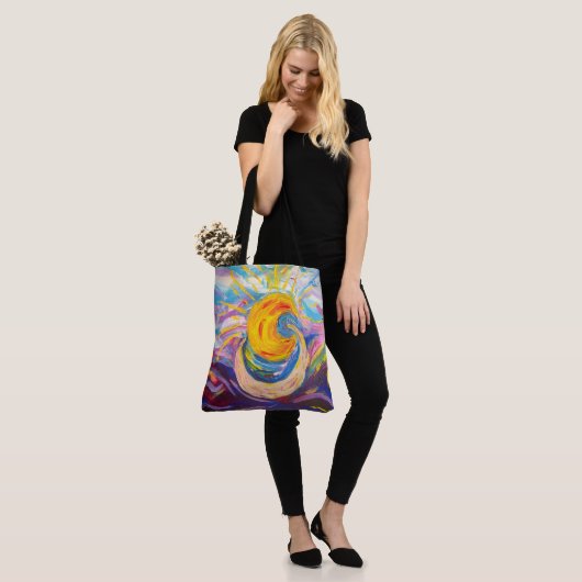 "Sun and Moon" Tote Tasche (groß) (Am Model)