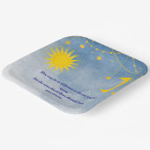 Sun and Moon Twin Baby ShowTeller Pappteller (Gewinkelt)