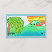 Sun and Surf Business Card Template Visitenkarte (Vorderseite)